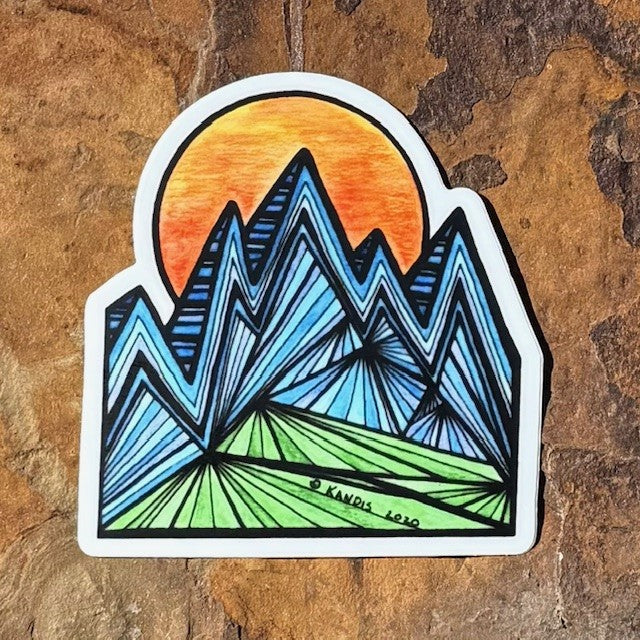 Jagged Mountains in Color -Pack of 10 (Wholesale Price)